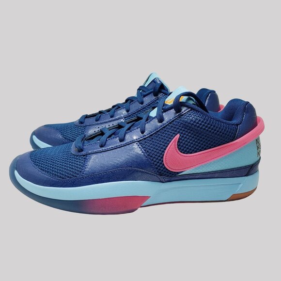 Nike Ja 1 NY vs. NY Blue Hyper Pink Basketball Sneakers FV1286-400 Men\'s 12